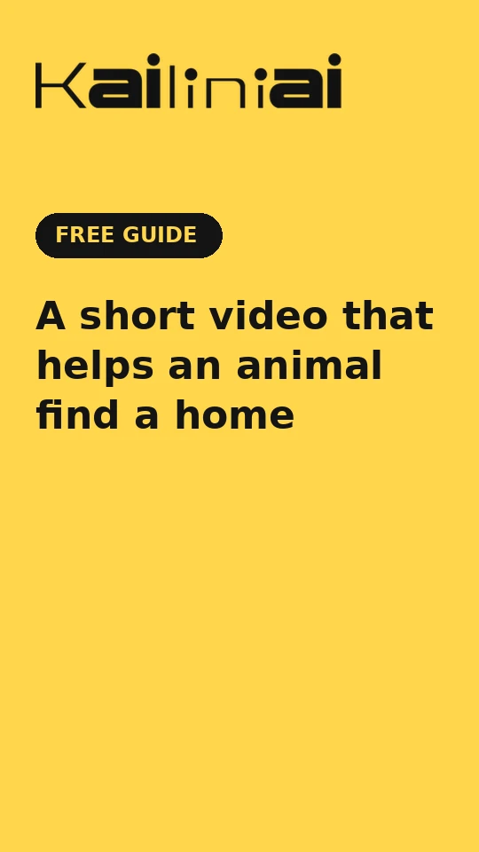 A short video that helps an animal find a home