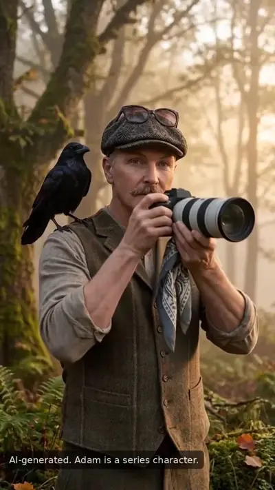 Adam illustrates the Crow Queen — and labels every picture