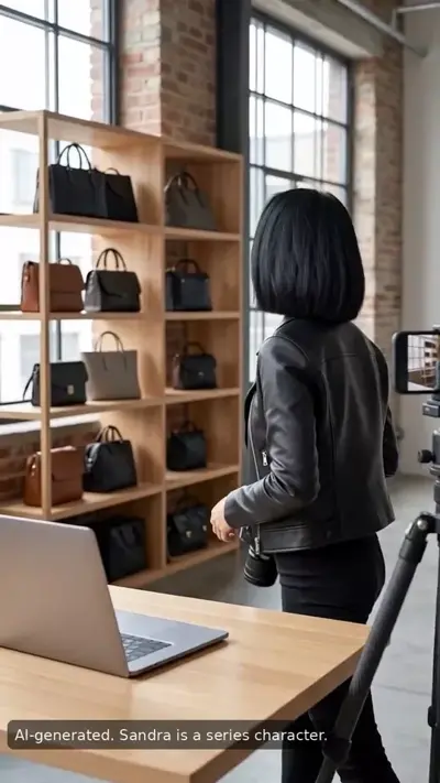 Sandra orders a sample first