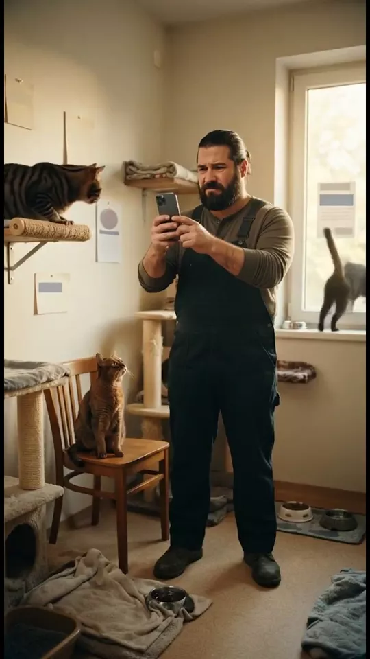 Tomas — frame from the episode “Tomas and the three cats nobody photographs well”
